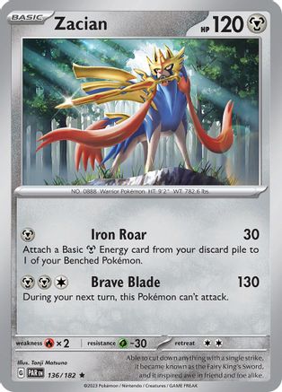 Zacian 136 - SV04 Paradox Rift Holofoil - Poke-Collect