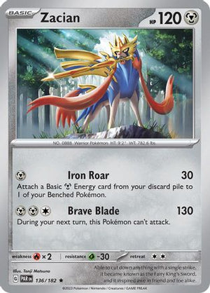Zacian 136 - SV04 Paradox Rift Holofoil - Poke-Collect