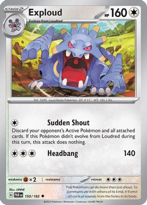 Exploud 150 - SV04 Paradox Rift Reverse Holofoil - Poke-Collect
