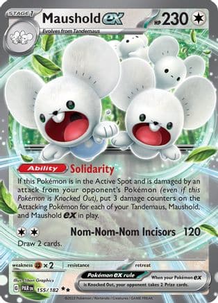 Maushold ex 155 - SV04 Paradox Rift Holofoil - Poke-Collect