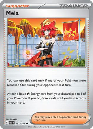 Mela 167 - SV04 Paradox Rift Reverse Holofoil - Poke-Collect
