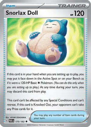 Snorlax Doll 175 - SV04 Paradox Rift Reverse Holofoil - Poke-Collect
