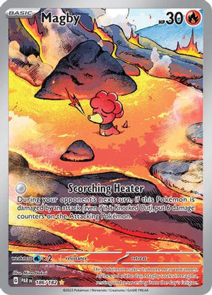 Magby - 186/182 186 - SV04 Paradox Rift Holofoil - Poke-Collect