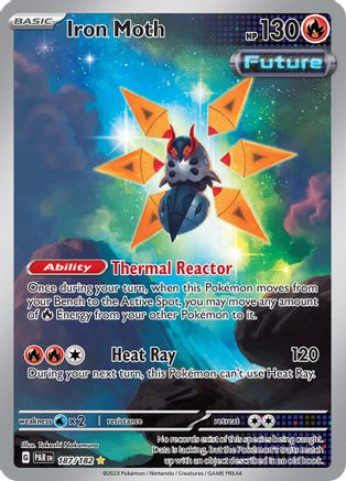 Iron Moth - 187/182 187 - SV04 Paradox Rift Holofoil - Poke-Collect