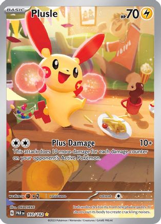 Plusle - 193/182 193 - SV04 Paradox Rift Holofoil - Poke-Collect