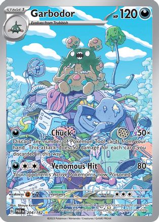 Garbodor - 204/182 204 - SV04 Paradox Rift Holofoil - Poke-Collect