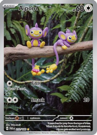 Aipom 211 - SV04 Paradox Rift Holofoil - Poke-Collect