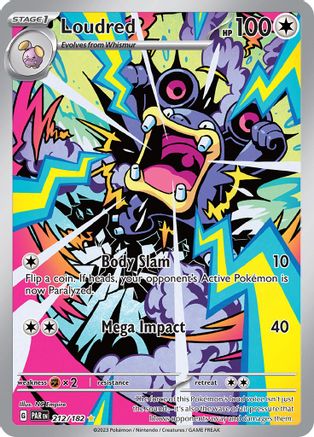 Loudred - 212/182 212 - SV04 Paradox Rift Holofoil - Poke-Collect