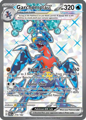 Garchomp ex - 219/182 219 - SV04 Paradox Rift Holofoil - Poke-Collect