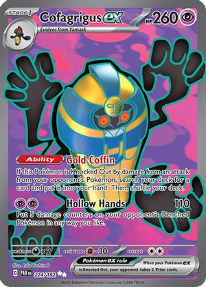 Cofagrigus ex - 224/182 224 - SV04 Paradox Rift Holofoil - Poke-Collect
