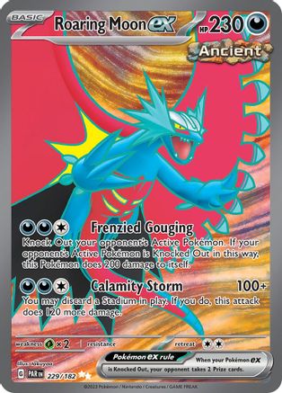 Roaring Moon ex - 229/182 229 - SV04 Paradox Rift Holofoil - Poke-Collect