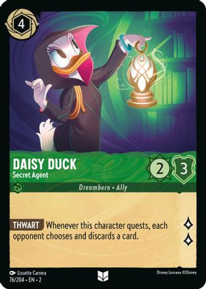 Daisy Duck - Secret Agent (76/204) - Rise of the Floodborn Cold Foil