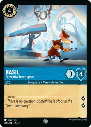 Basil - Perceptive Investigator (140/204) - Rise of the Floodborn Cold Foil