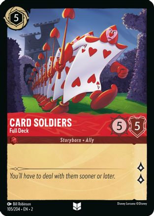 Card Soldiers - Full Deck (105/204) - Rise of the Floodborn Cold Foil