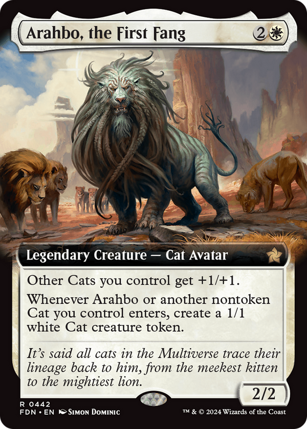 Arahbo, the First Fang (FDN-442) - Foundations: (Extended Art) Foil - Poke-Collect