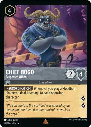 Chief Bogo - Respected Officer (175/204) - Rise of the Floodborn