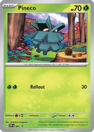 Pineco - 061 61 - SV Scarlet & Violet Promo Cards Holofoil - Poke-Collect