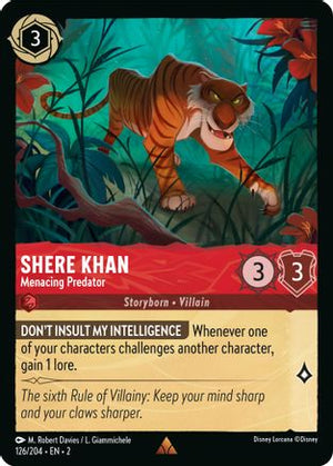 Shere Khan - Menacing Predator (126/204) - Rise of the Floodborn Cold Foil