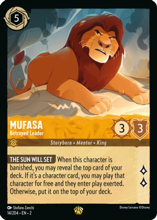 Mufasa - Betrayed Leader (14/204) - Rise of the Floodborn