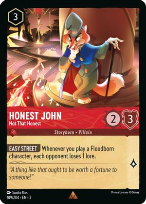 Honest John - Not That Honest (109/204) - Rise of the Floodborn Cold Foil