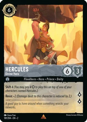 Hercules - Divine Hero (181/204) - Rise of the Floodborn Cold Foil