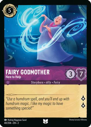 Fairy Godmother - Here to Help (40/204) - Rise of the Floodborn Cold Foil