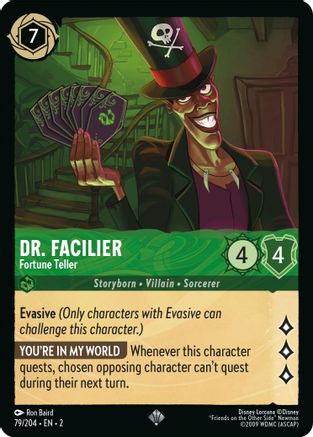 Dr. Facilier - Fortune Teller (79/204) - Rise of the Floodborn Cold Foil