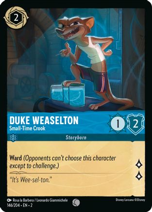 Duke Weaselton - Small-Time Crook (146/204) - Rise of the Floodborn Cold Foil