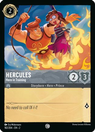 Hercules - Hero in Training (182/204) - Rise of the Floodborn Cold Foil