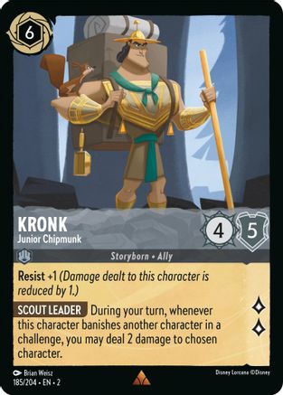 Kronk - Junior Chipmunk (185/204) - Rise of the Floodborn Cold Foil