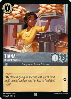 Tiana - Diligent Waitress (197/204) - Rise of the Floodborn Cold Foil