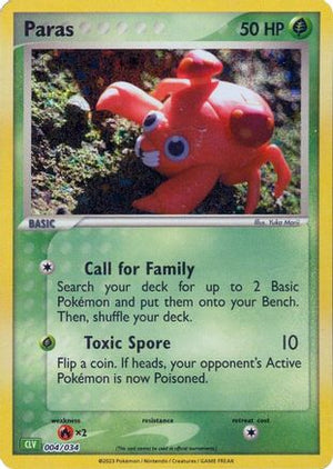 Paras 4 - Trading Card Game Classic Holofoil - Poke-Collect