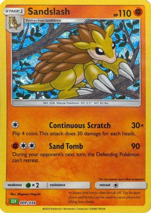 Sandslash 9 - Trading Card Game Classic Holofoil - Poke-Collect