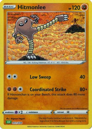 Hitmonlee 11 - Trading Card Game Classic Holofoil - Poke-Collect