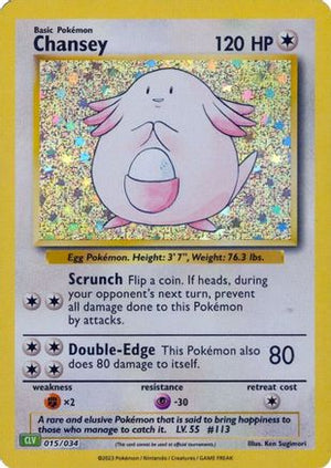 Chansey 15 - Trading Card Game Classic Holofoil - Poke-Collect