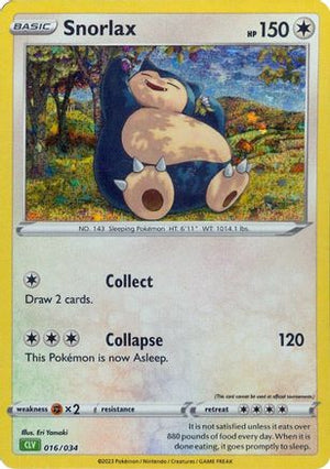 Snorlax 16 - Trading Card Game Classic Holofoil - Poke-Collect