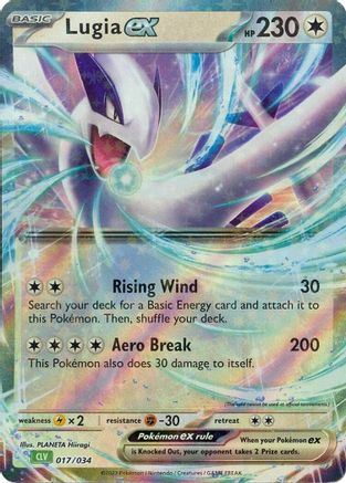 Lugia ex 17 - Trading Card Game Classic Holofoil - Poke-Collect