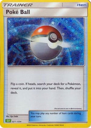 Poke Ball (CLV) 21 - Trading Card Game Classic Holofoil - Poke-Collect
