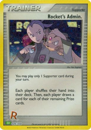Rocket's Admin. (CLV) 26 - Trading Card Game Classic Holofoil - Poke-Collect