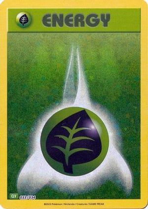Basic Grass Energy 33 - Trading Card Game Classic Holofoil - Poke-Collect