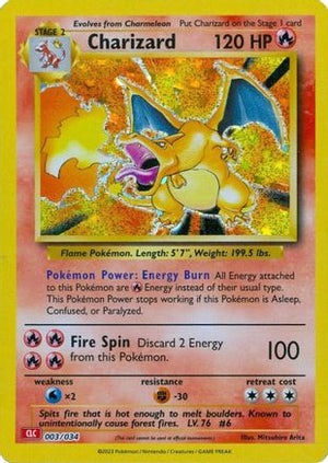 Charizard 3 - Trading Card Game Classic Holofoil