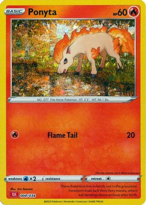 Ponyta 4 - Trading Card Game Classic Holofoil - Poke-Collect