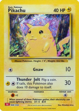 Pikachu 8 - Trading Card Game Classic Holofoil - Poke-Collect