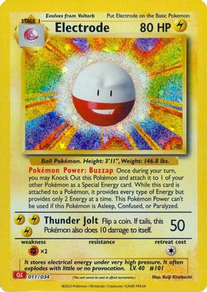 Electrode 11 - Trading Card Game Classic Holofoil - Poke-Collect