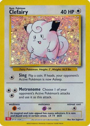 Clefairy 13 - Trading Card Game Classic Holofoil - Poke-Collect