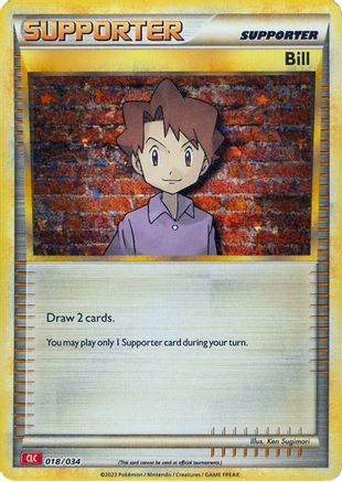 Bill (CLC) 18 - Trading Card Game Classic Holofoil - Poke-Collect
