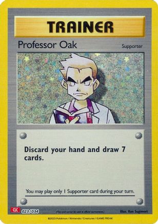 Professor Oak (CLC) 23 - Trading Card Game Classic Holofoil - Poke-Collect
