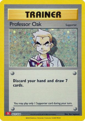 Professor Oak (CLC) 23 - Trading Card Game Classic Holofoil - Poke-Collect