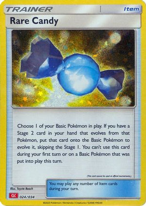 Rare Candy (CLC) 24 - Trading Card Game Classic Holofoil - Poke-Collect