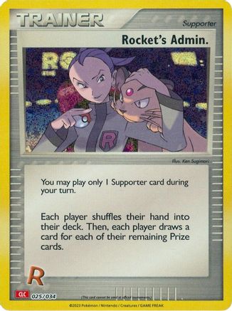 Rocket's Admin. (CLC) 25 - Trading Card Game Classic Holofoil - Poke-Collect
